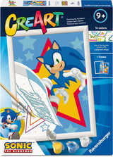 Ravensburger – creart: speedy sonic – mal efter tal