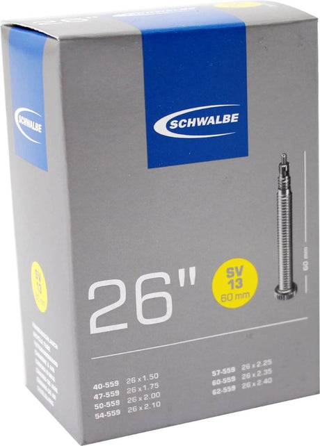 Schwalbe indre rør SV13 26 tommer 40 62-559 SV 60 mm ekstra lang