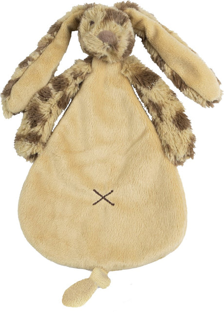 Happy horse konijn richie knuffeldoekje - happy jubilee (beige bruin) - baby cadeau