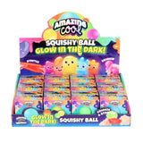 Fantastisk cool squishy kugleglød i de mørke assorterede farver | 12 stk