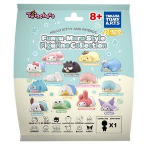 Sanrio funyu-maru stil figurer assorteret | 24 stk