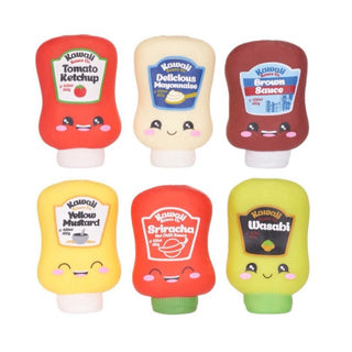Kawaii foodies squishy saucer 10cm 6 ass. | 12 stk