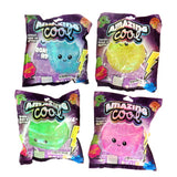 Fantastisk cool sukker squishy glitter 4 assorteret | 6 stk