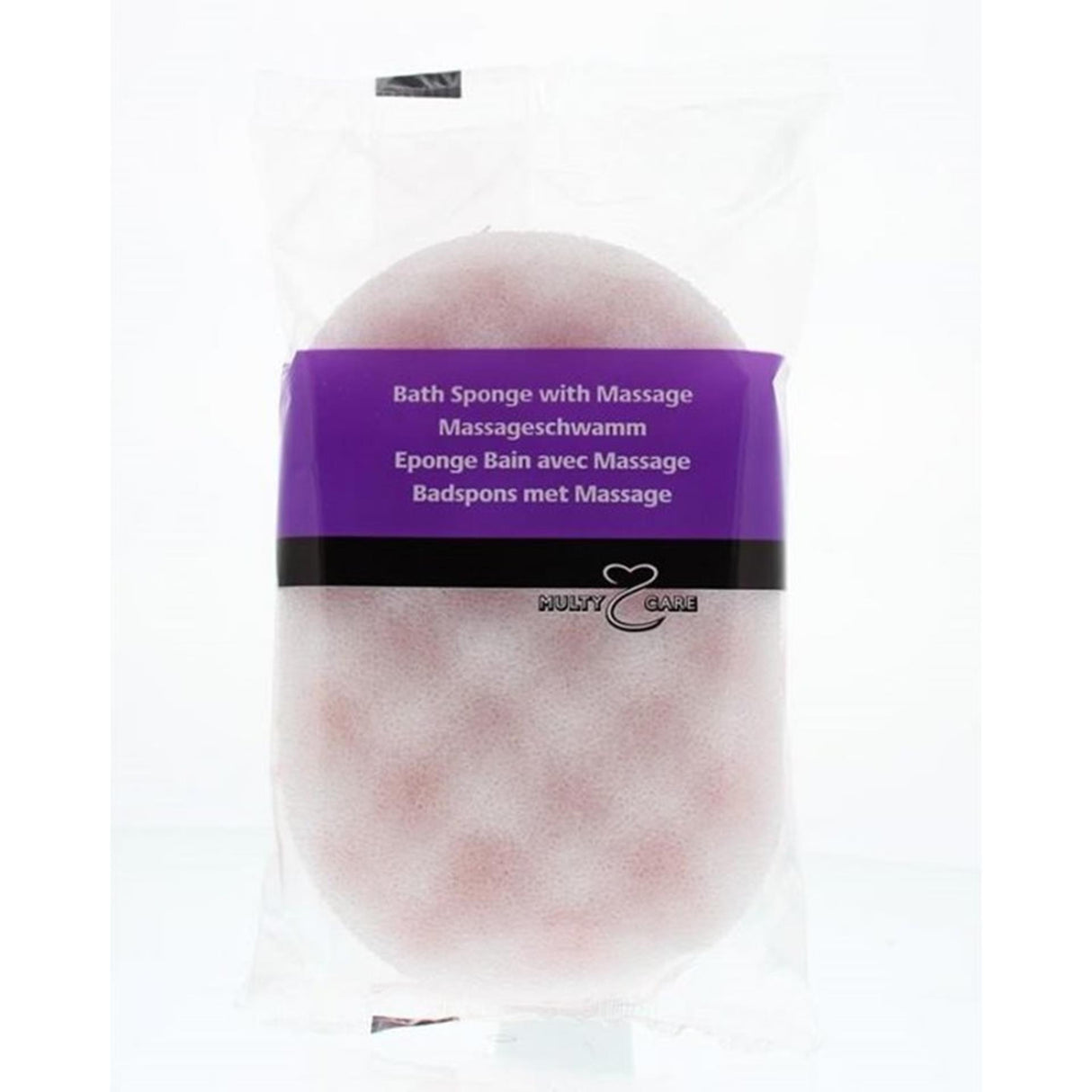 Multy badesvamp med massageside 15,5x10x5,3cm