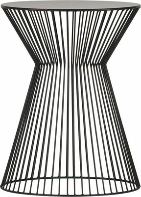 Woood suus bijzettafel - metaal - zwart - 46x ø35