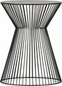 Woood suus bijzettafel - metaal - zwart - 46x ø35