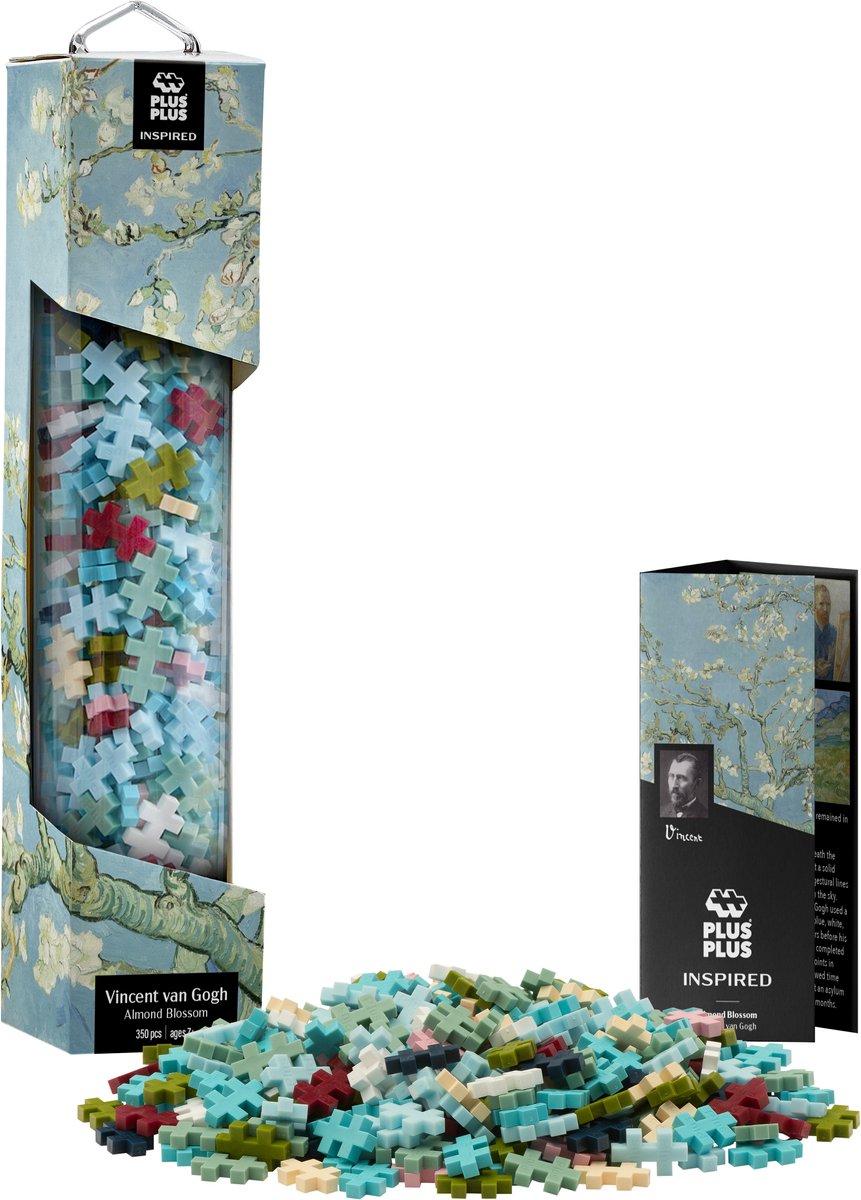 Plus-plus inspireret van gogh mandelblomst – 350 dele byggesæt – 4352 – byggelegetøj – byggelegetøj – sæt med byggeklodser – fra 7 år