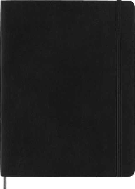 Moleskine notesbog - smart samling - xl - blødt omslag - linet - sort