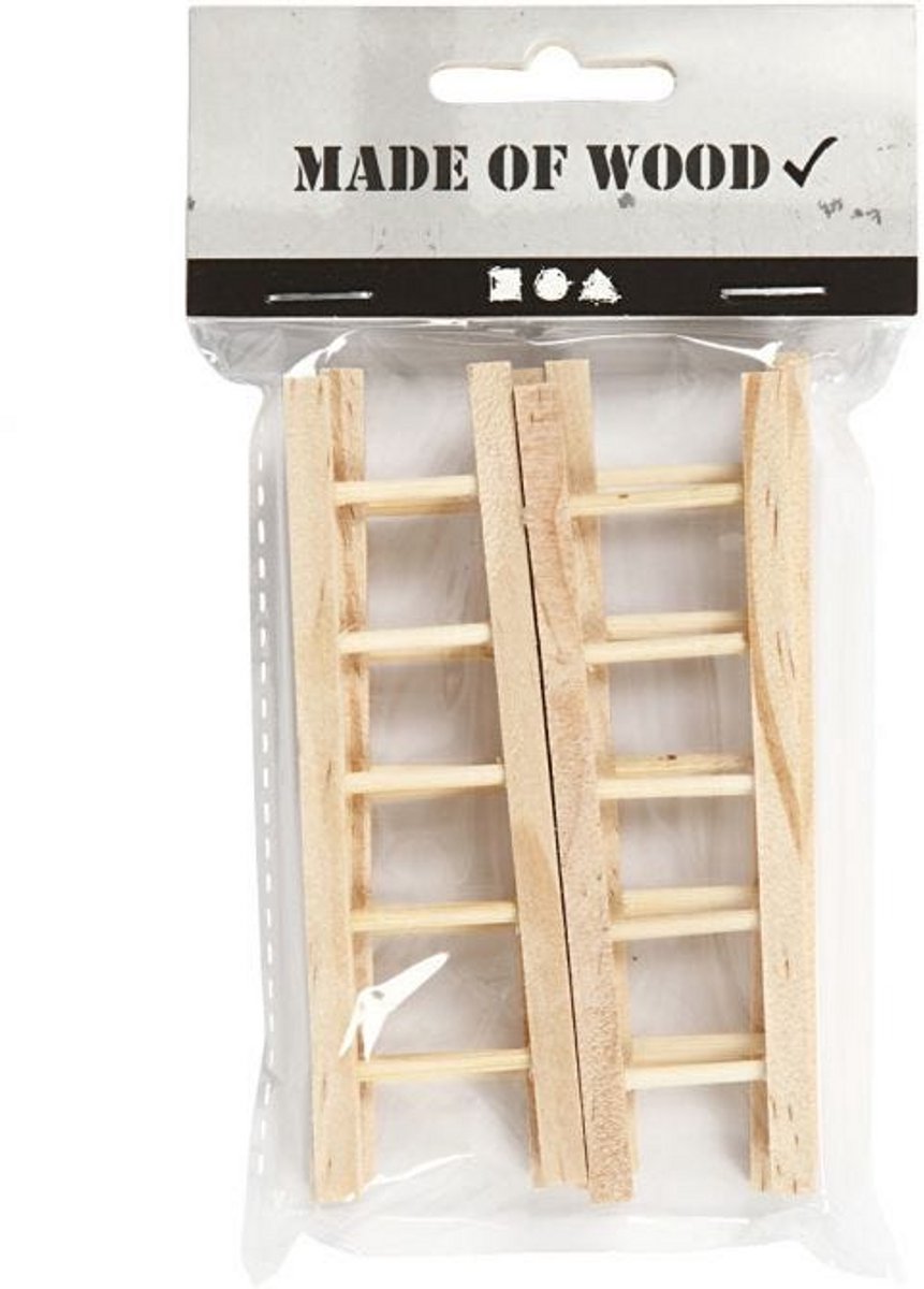 Creativ virksomhed https: www.cchobby.nl ladder-size-10x3-5-cm-6-piece-1-box