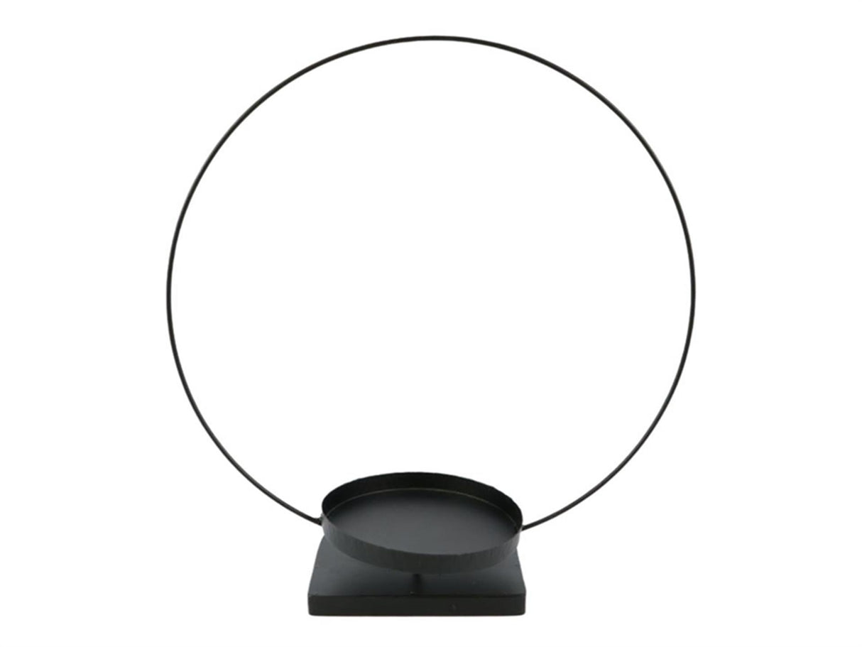 Hbx naturlig levende lysestage med layout ring ø35xh39cm