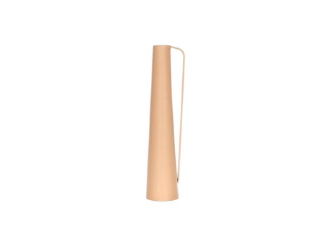 HBx naturlig levende vase metal13,4x11,5xh52cm kaffe