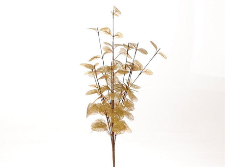 Hbx naturlig levende kunstig gren euca cinerea 40x25cm guld