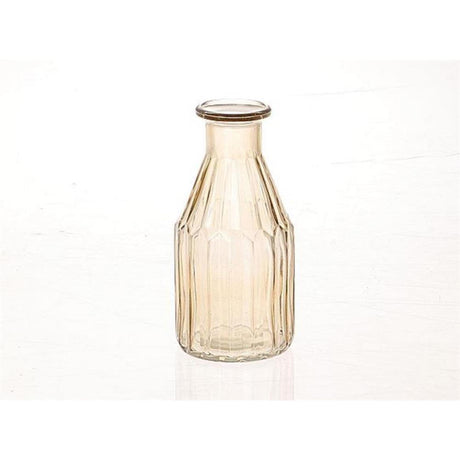 Hbx naturlig levende vase meridian ø7,5xh16,5cm gul