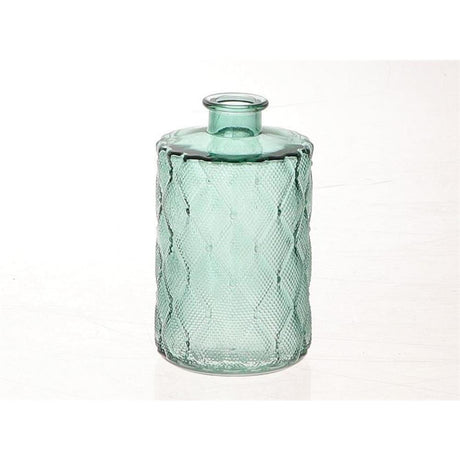 Hbx naturlig levende vase glas vinty ø9xh15cm grøn