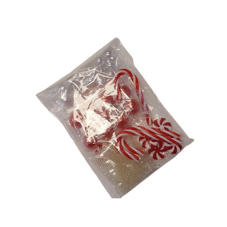 Hbx natural living deco vandperler slikpose 120gr rød hvid