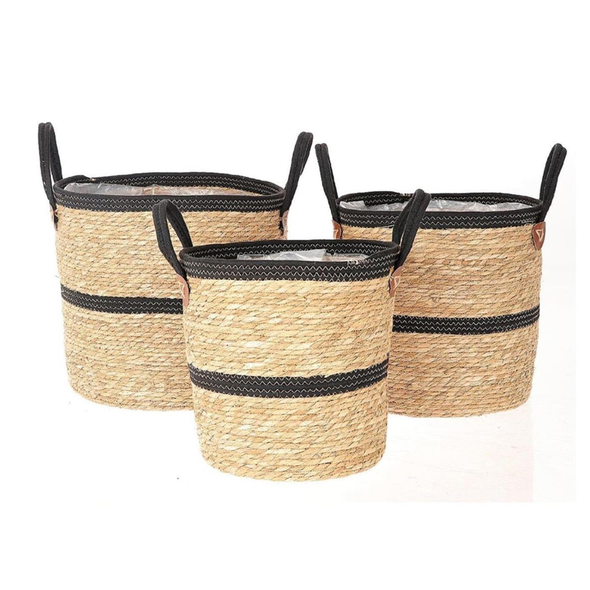 Hbx natural living hbx natrural living plantekurv nichesæt a 3 ø30xh30 ø34xh33 ø36xh38cm