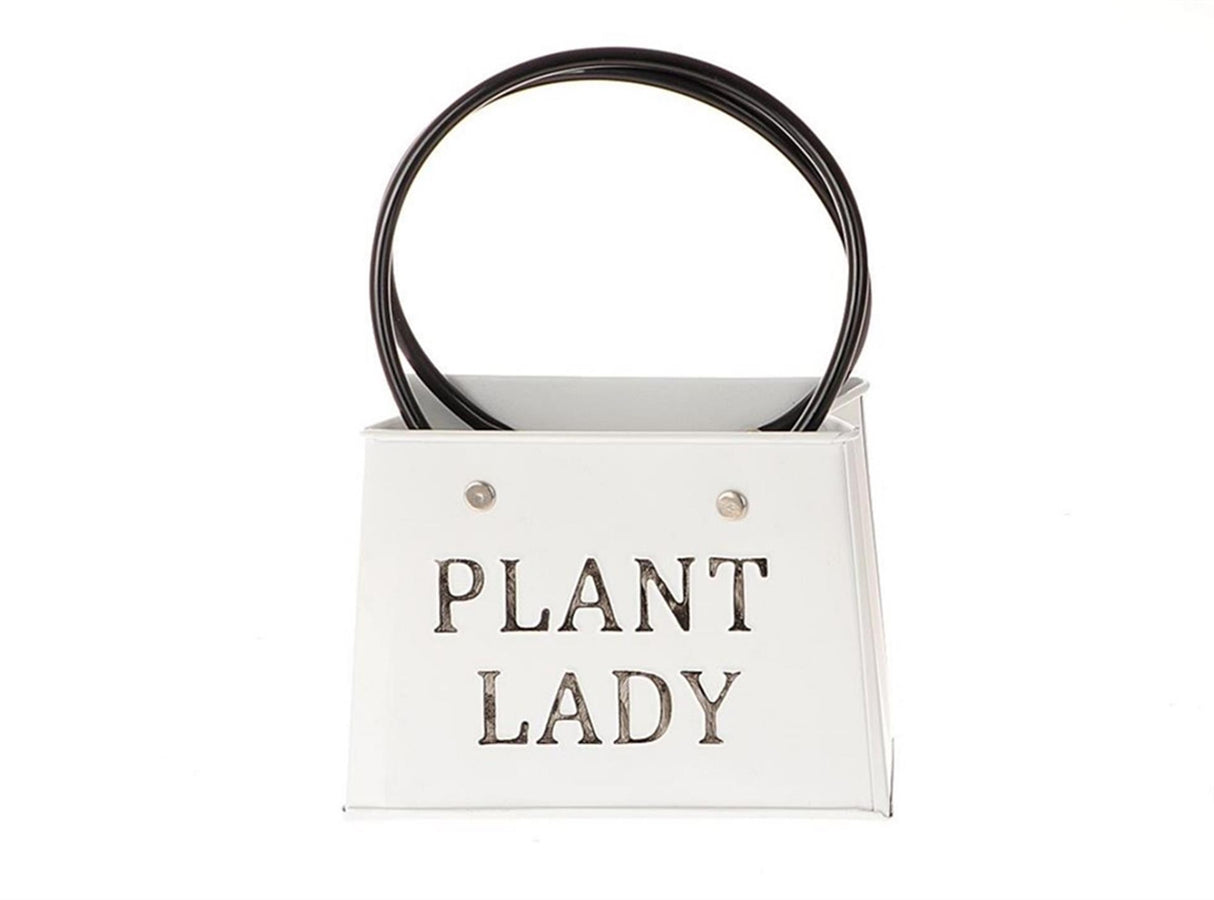 Hbx natural living hbx living plante plante dame metal 13x14,5x11,5cm hvid