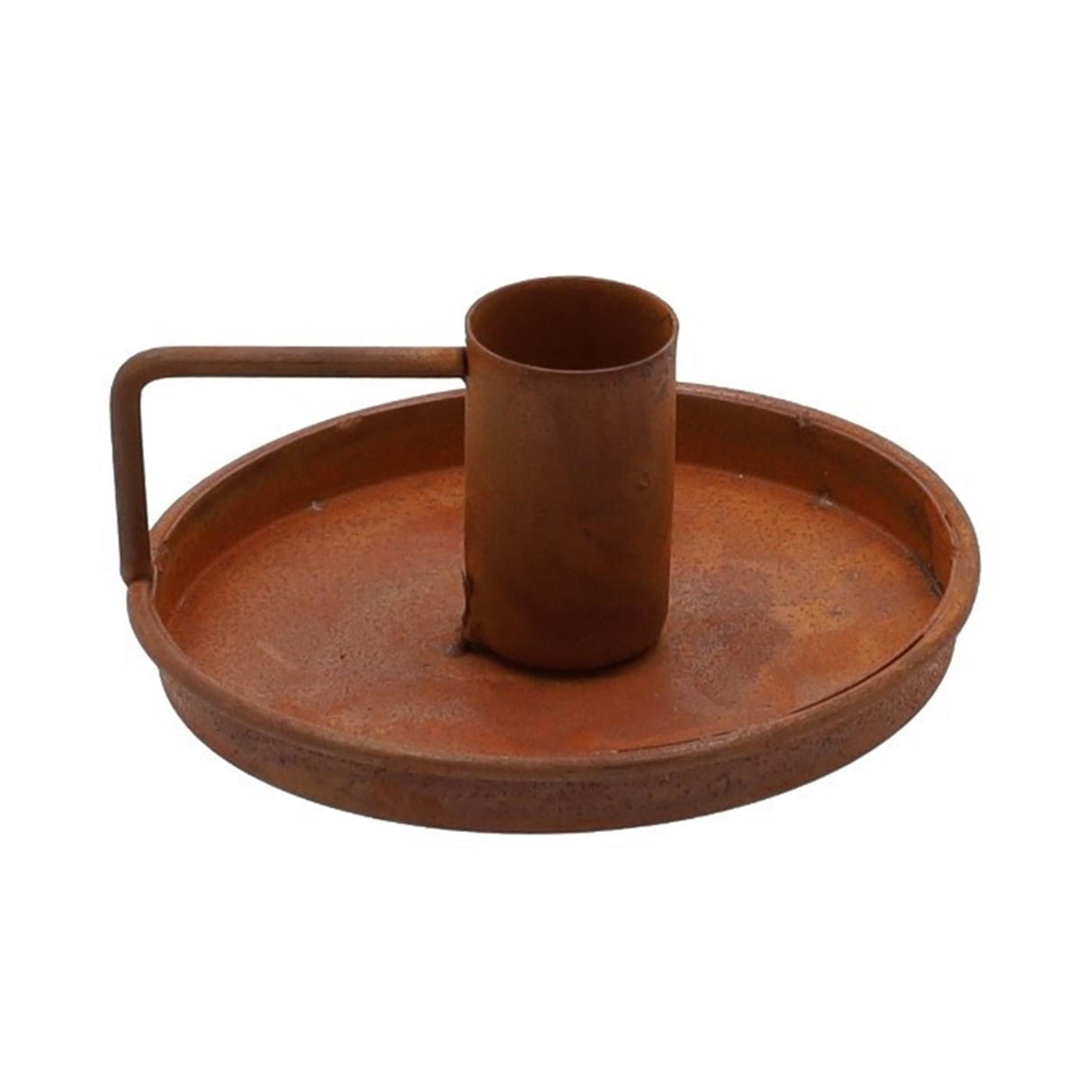 Hbx naturlig levende lysestage sconce dia9,3x4cm rust