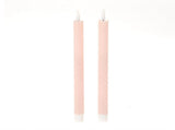 HBx natural living dinner candle led flame 24,5cm pink