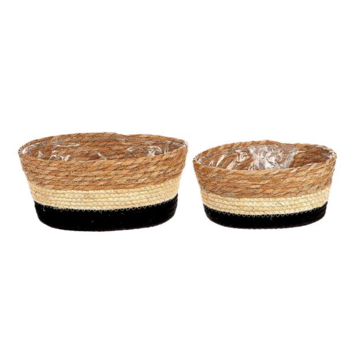 Hbx natural living hbx natrural living plantekurv makka sæt a 2 23x15x11cm 26x18x12cm