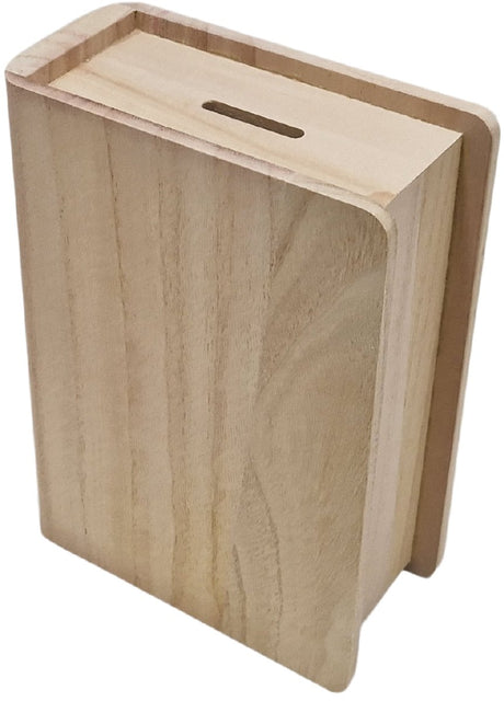 Playwood træ sparegris bog form paulownia