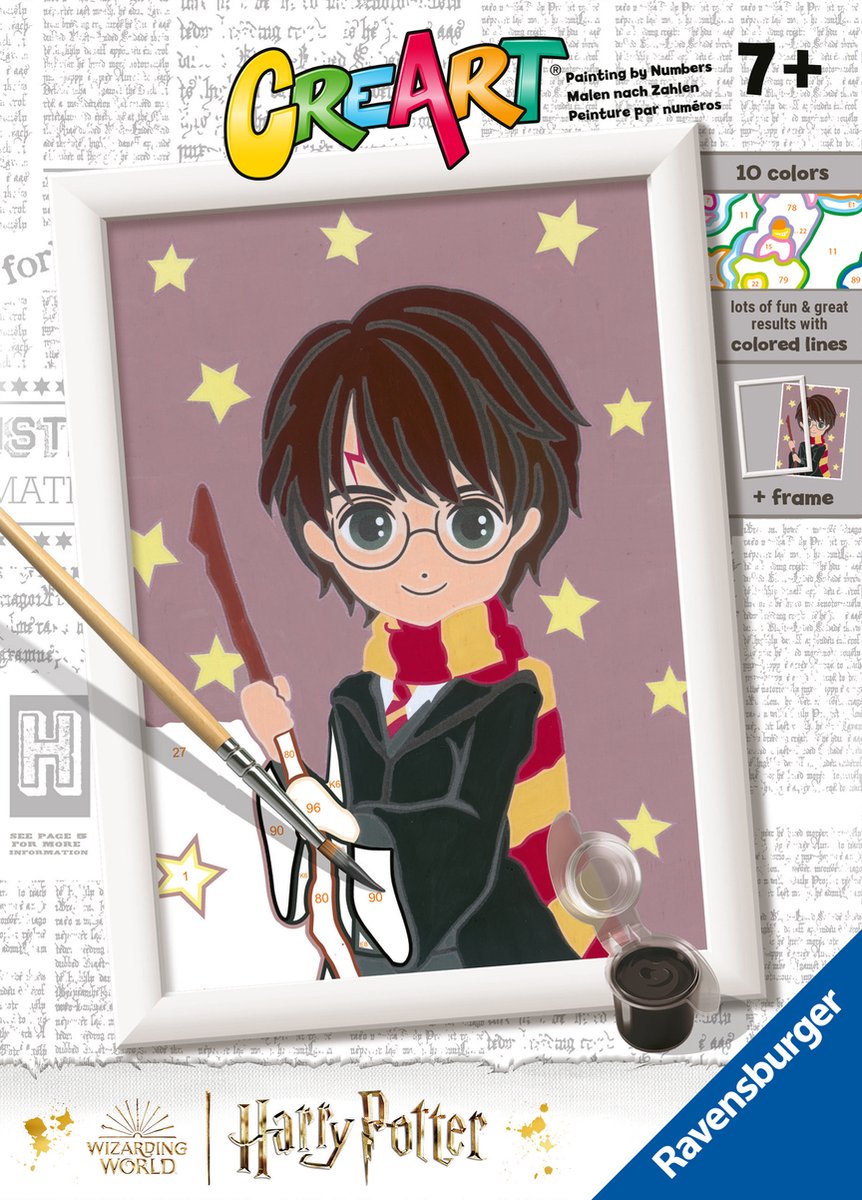 Ravensburger creart harry potter - maleri efter tal for børn