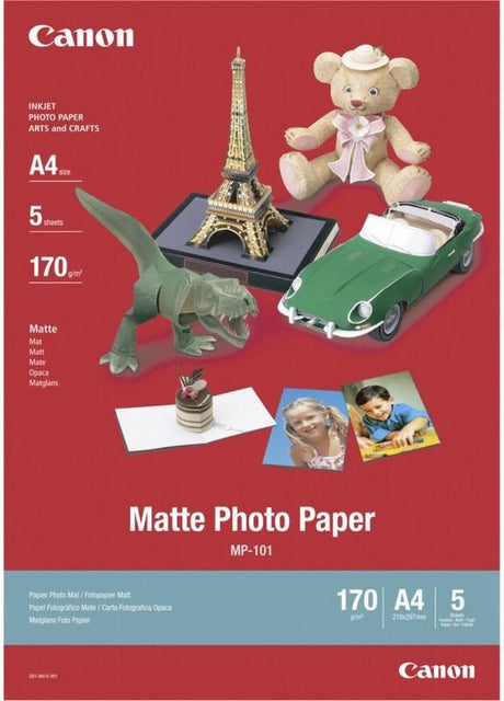 Canon - mat fotopapir - fotopapir - a4 - 5 ark