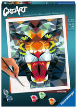 Ravensburger polygon tiger - maling efter tal for voksne