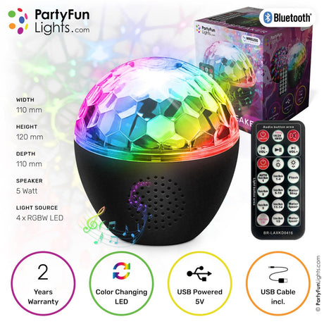 Partyfun lights bluetooth højttaler fest