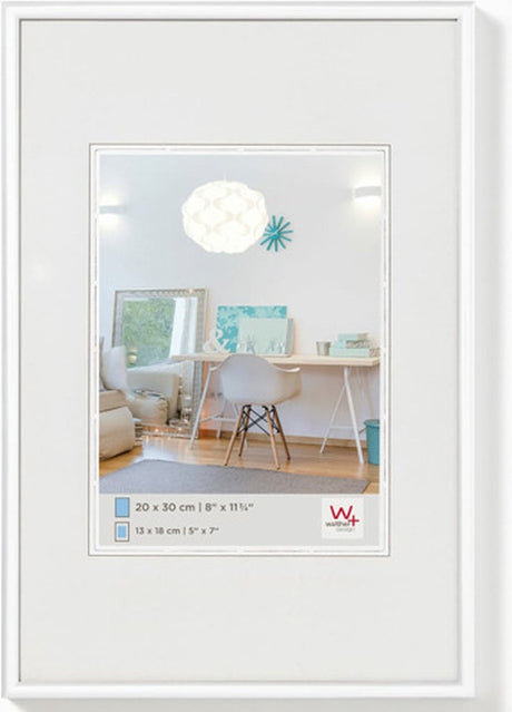 Walther new lifestyle - plastramme - fotostørrelse 50x70 cm - hvid