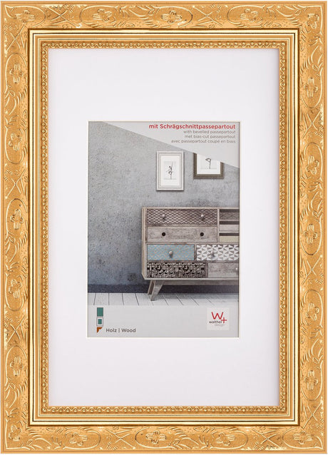 Walther barock - træramme - fotostørrelse 40x50 cm - guld