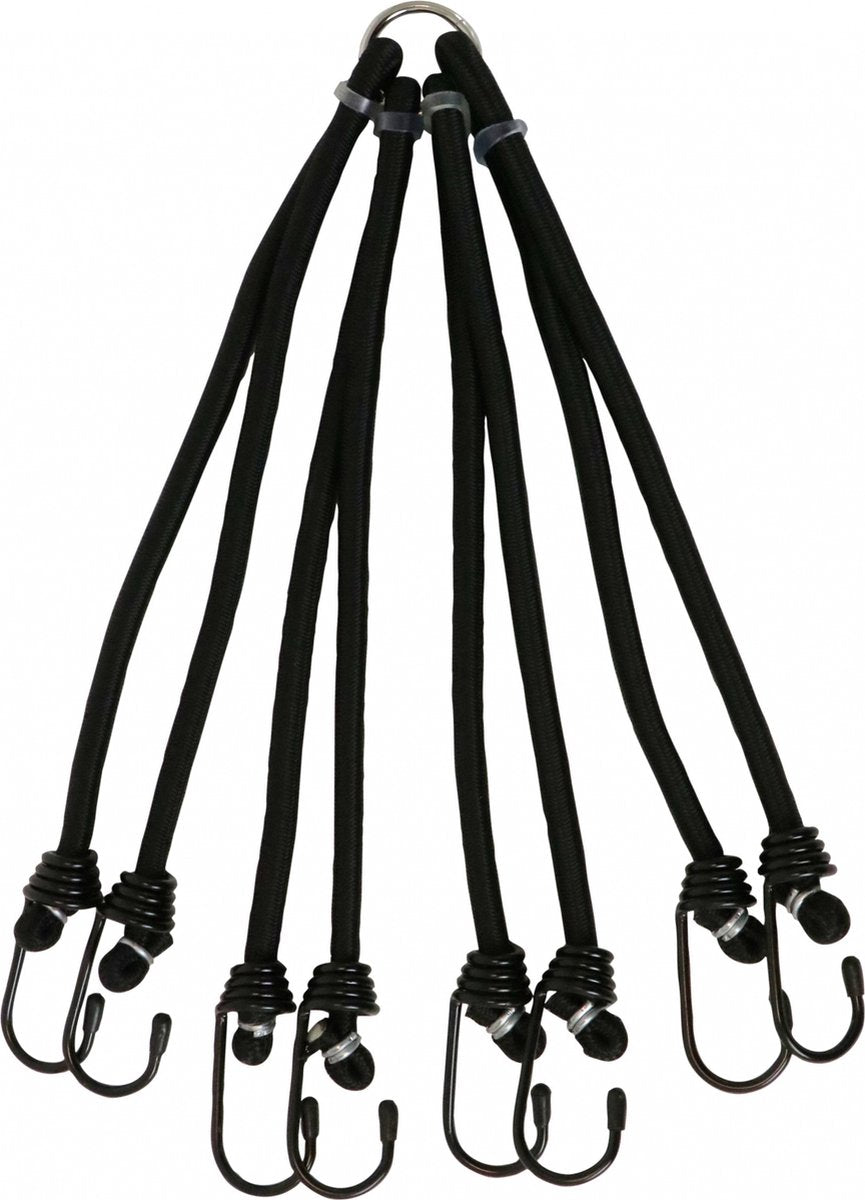Carpoint edderkoppebind 8-arm ø8 mm 55 cm sort