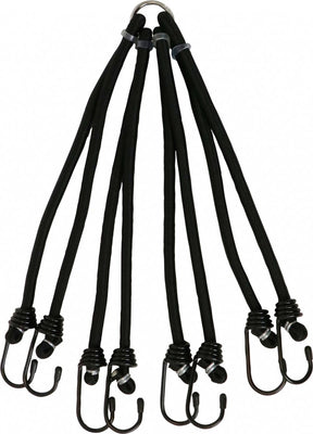 Carpoint edderkoppebind 8-arm ø8 mm 55 cm sort