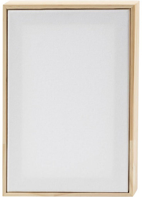 Creativ company opspændt lærred med ramme, størrelse 15,8x23,8 cm, 280 g, hvid, 10 stk. 1 æske