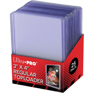 Ultrapro ultra pro toploader 3x4 almindelig - dækbeskyttere til kort - 25 stk