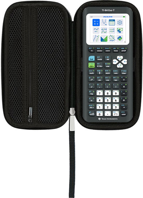 Texas instrumenter - ti-84 evo-t med beskyttelsesdæksel - grafregner - eksamensstativ
