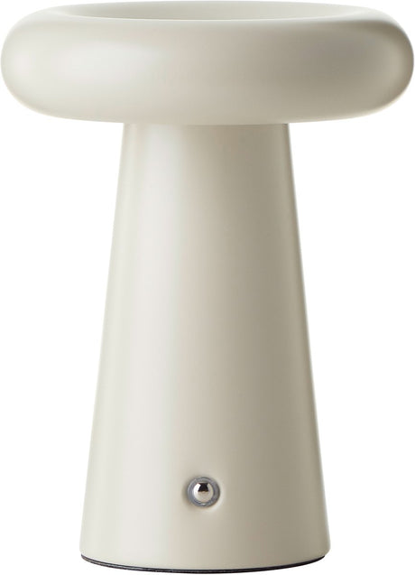 Brilliant muffin - udendørs bordlampe - LED 6w - ø 14 cm - 400 lm - 3000k - 3-trins dæmpbar - USB genopladelig - IP44 - beige