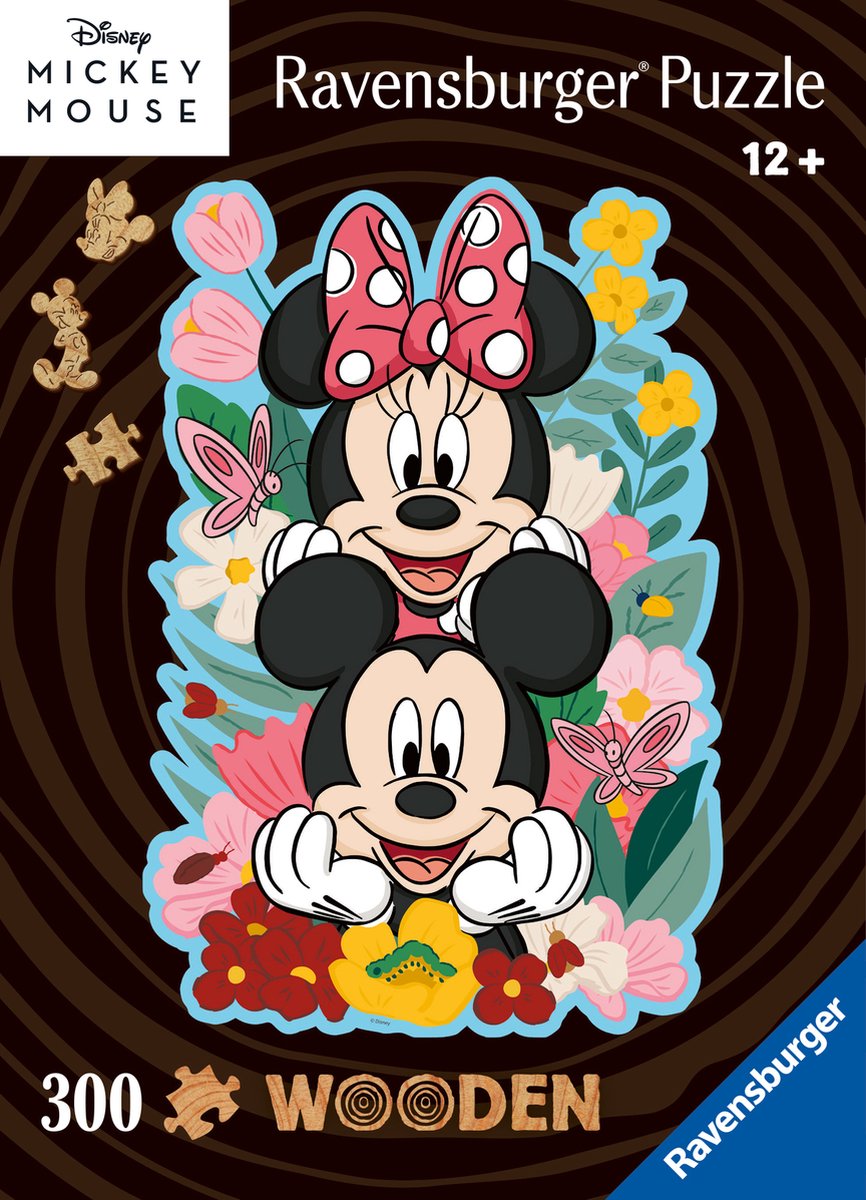 Ravensburger træpuslespil Disney Mickey Minnie Mouse - puslespil - 300 brikker