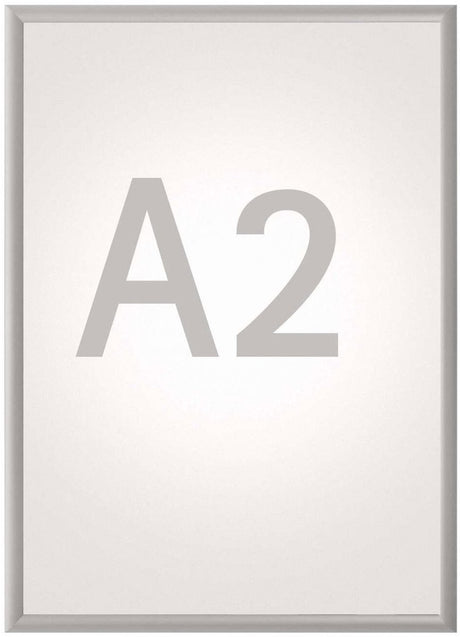 Maul standard foldeskiftramme - a2 - sølv - aluminium - 1 stk - 1,2 x 62,5 x 45 cm -