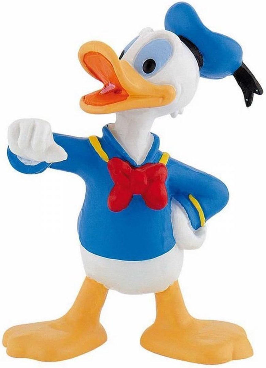 Bullyland 15345 – spillefigur og samlerfigur Anders And fra Disney – ca. 4,8 × 3,7 × 6,4 cm – naturtro og detaljeret design – ideel som kagefigur og lille gave til børn fra 3 år.