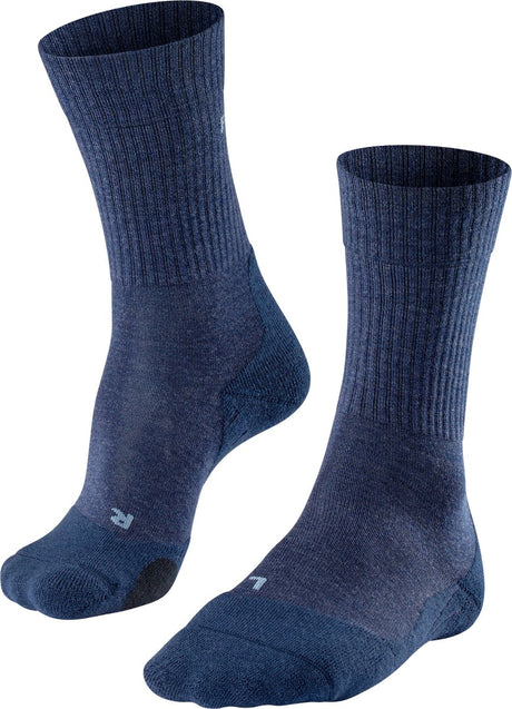 Falke tk2 uld anti-blister tykt uld funktionsmateriale gåstrømper herre blå - str. 39-41