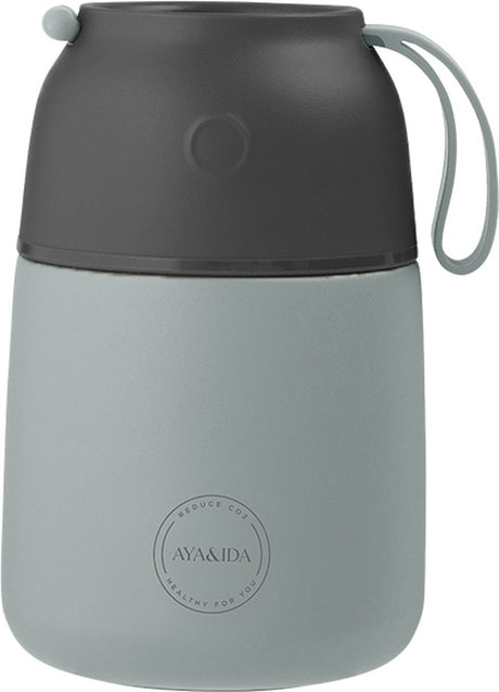 Aya ida - foodie - termokandeflaske - madbeholder - 500ml - mintgrøn