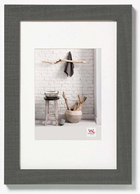 Walther home - træramme - fotostørrelse 30x45 cm - grå