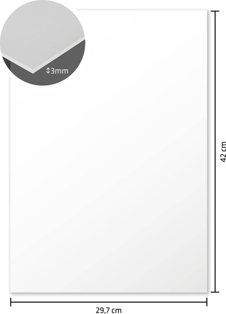 Kangaro foamboard - a3 - 3mm - wit - doos van 15 stuks