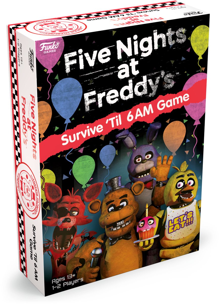 Funko games five nights at freddy's - survive 'til 6am game - bordspel - coöperatief spel