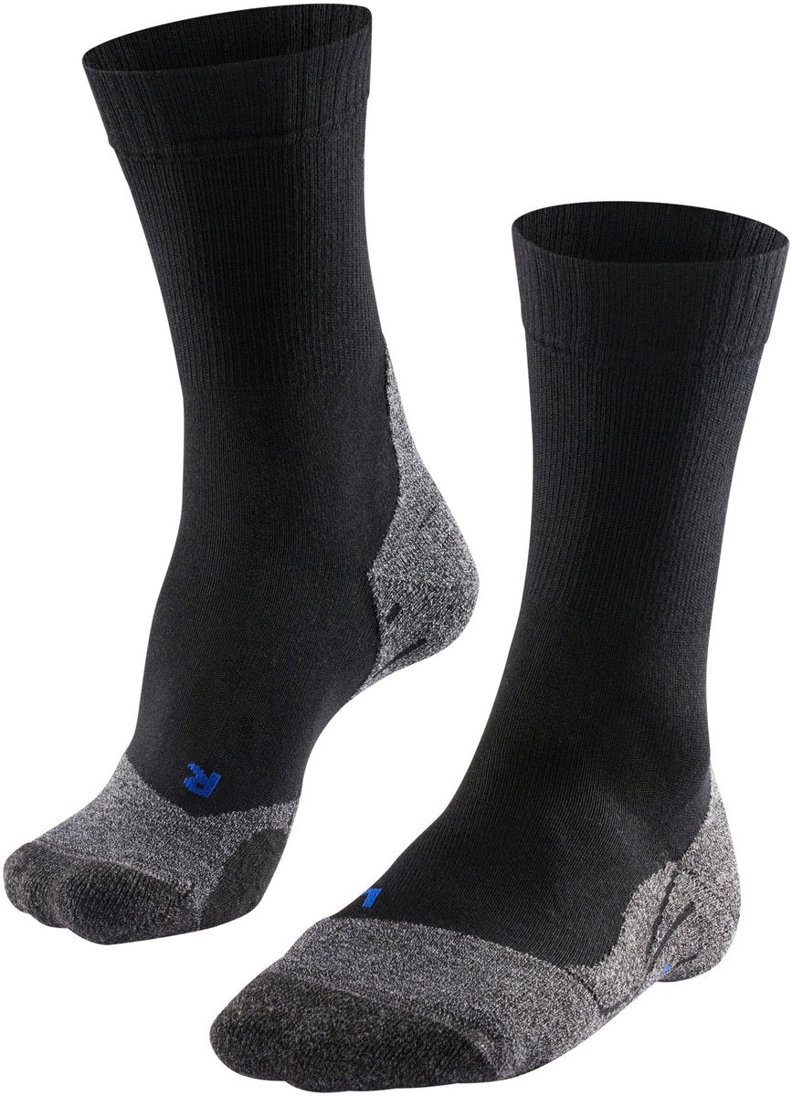Falke tk2 cool anti-blister tykt lyocell funktionelt materiale gåstrømper kvinder sorte - str. 37-38