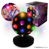 Fest sjove lys disco lys dia20cm 9 LED virker på 3XAA batteri og USB