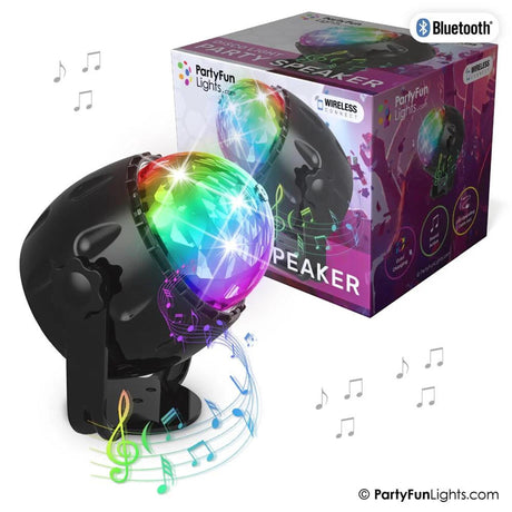 Partyfun-lys USB Bluetooth-festhøjttaler LED-farveskift med fjernbetjening