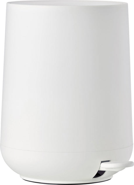 Zone danmark nova pedalspand - affaldsspand badeværelse soft close - lille affaldsspand - toilet badeværelsestilbehør - plastik - 5 liter - 29 x 23 cm - hvid
