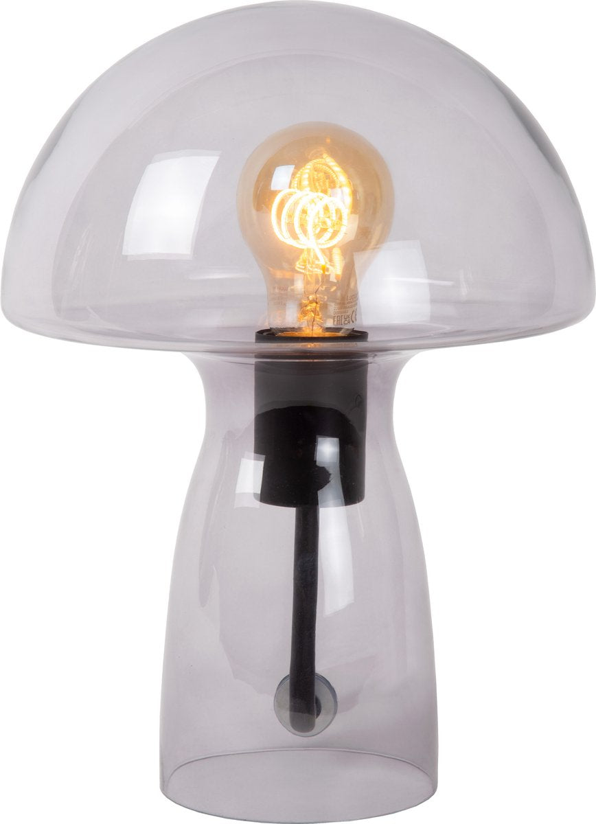 Lucide fungo - bordlampe - 1xe27 - fumé